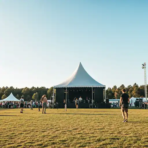 Outdoor music festival