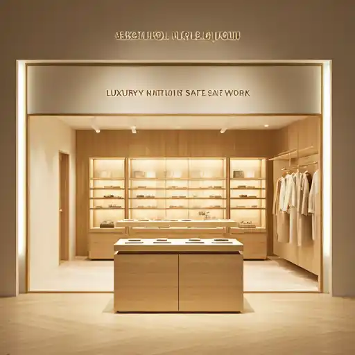Luxury pop-up store