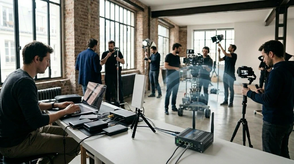 Connectivité régie et streaming pour tournages audiovisuels