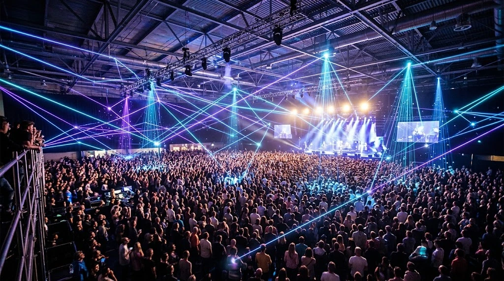 Wi-Fi Événementiel Haute Densité : Architecture Réseau et QoS pour Festivals et Salons jusqu'à 5 000 Personnes